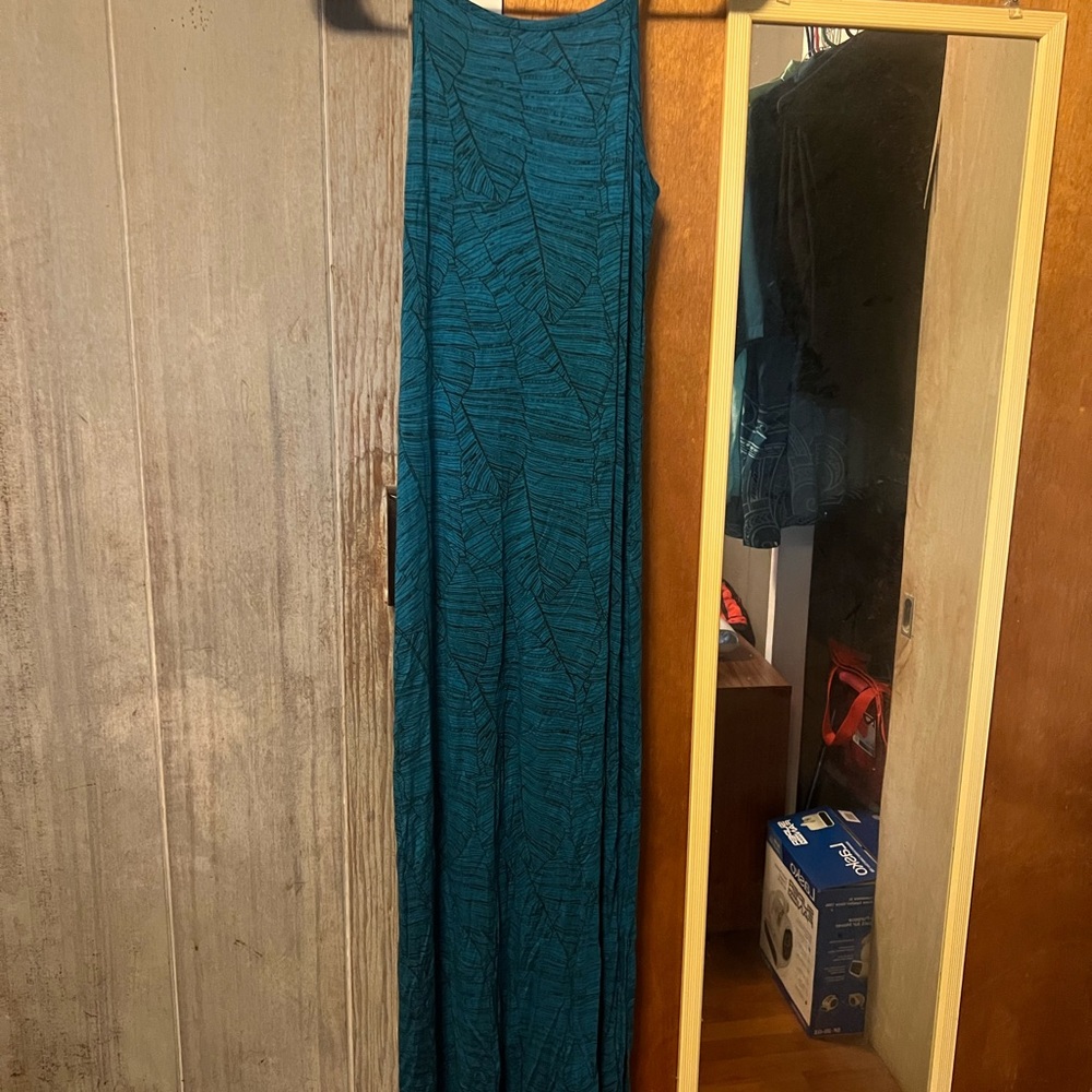 Tanoa Teal Maxi Dress
